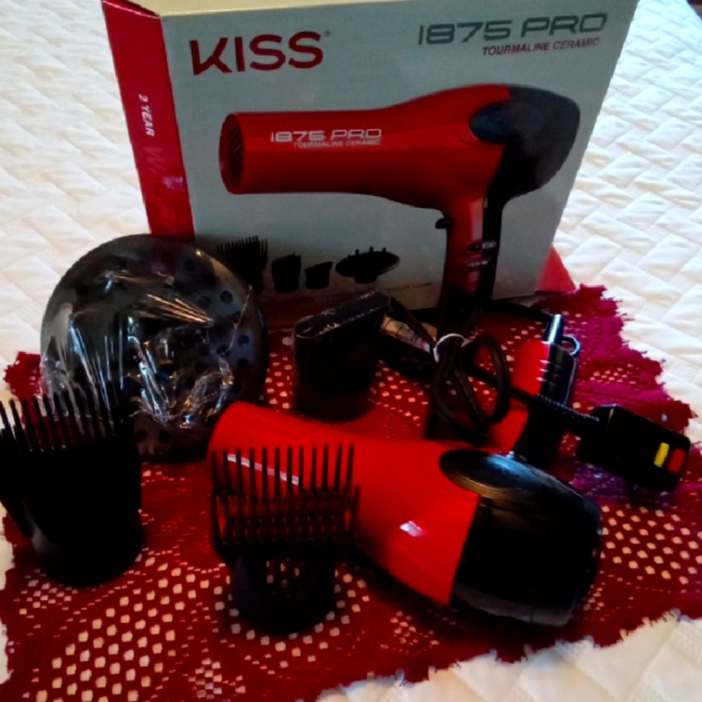 KISS Red Hair Dryer Set